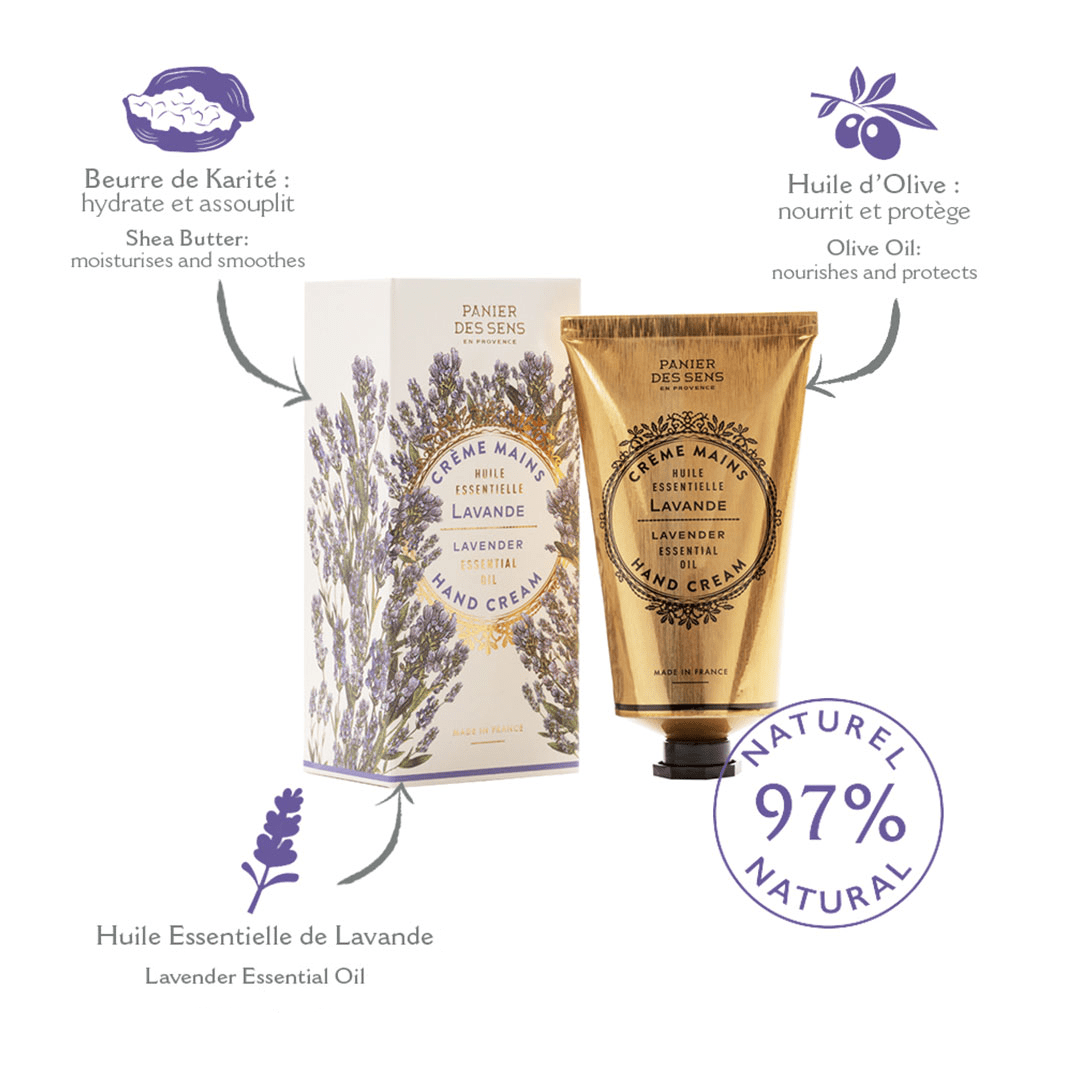panier-des-sens-cr-me-pour-les-mains-huile-essentielle-de-lavande-75ml image 2