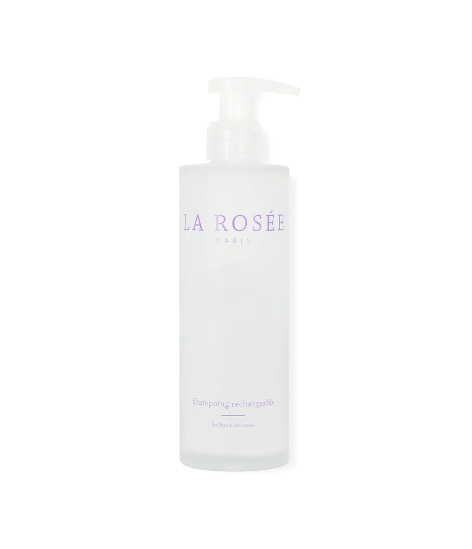 la-ros-e-flacon-de-shampoing-en-verre-rechargeable image 1