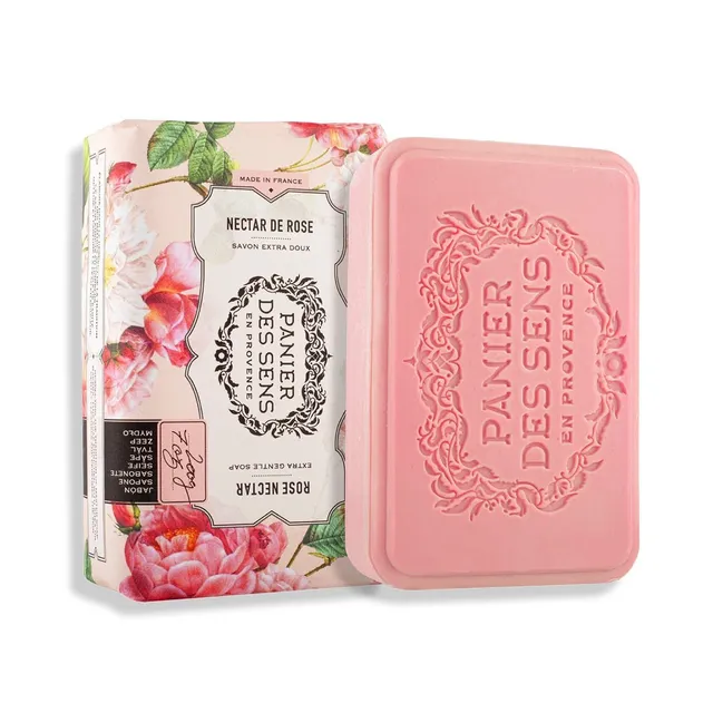 panier-des-sens-savon-solide-extra-doux-nectar-de-rose-200g image 1