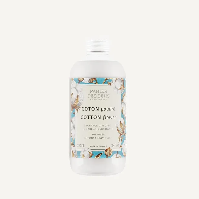 panier-des-sens-recharge-diffuseur-coton-poudr-250ml image 1