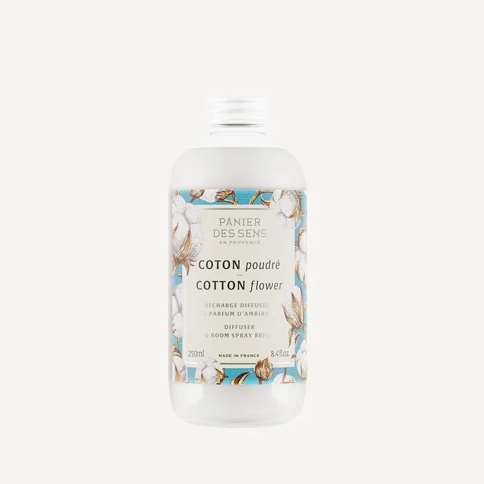 panier-des-sens-recharge-diffuseur-coton-poudr-250ml image 1