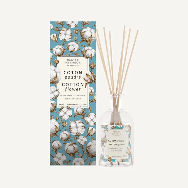 panier-des-sens-diffuseur-parfum-d-ambiance-coton-poudr-240ml image 1