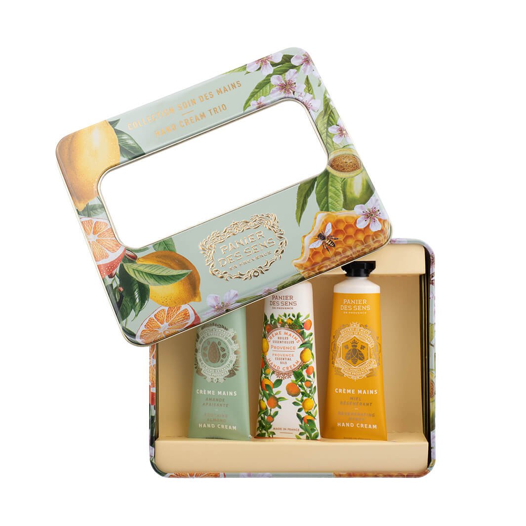 panier-des-sens-coffret-cr-mes-mains-3x30ml-miel-amande-provence image 4