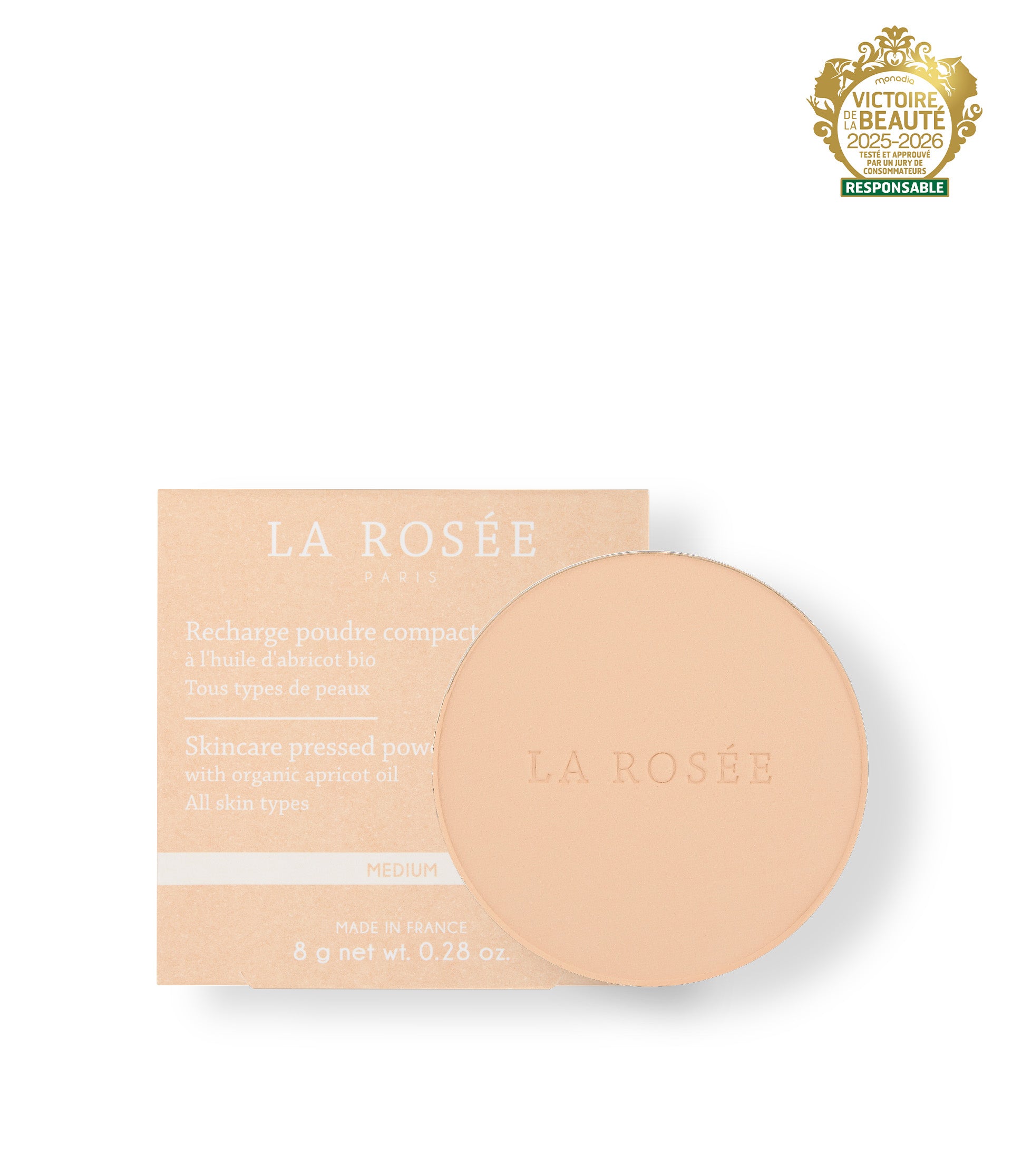 la-ros-e-recharge-poudre-compacte-soin-abricot-bio image 1
