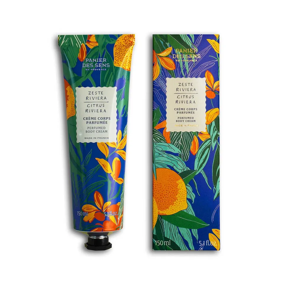 panier-des-sens-cr-me-corps-parfum-e-zeste-riviera-150ml image 1