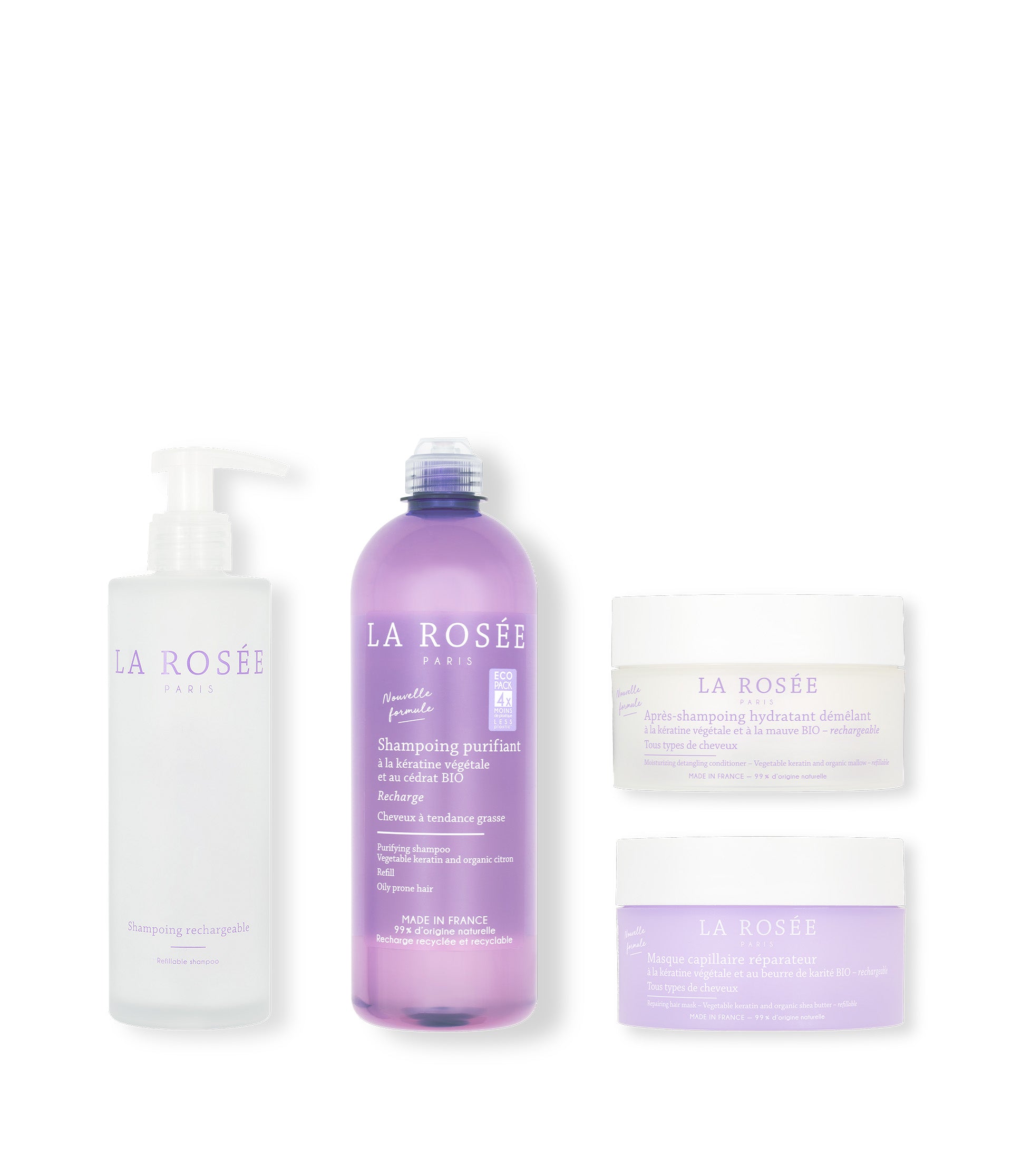 la-ros-e-routine-cheveux-tendance-grasse-shampooing-et-soin image 1