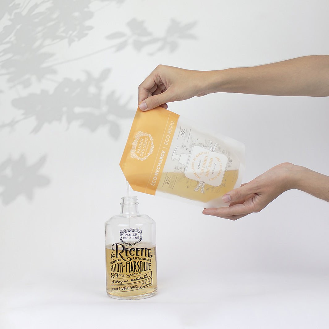 panier-des-sens-recharge-savon-liquide-marseille-fleur-d-oranger-500ml image 2