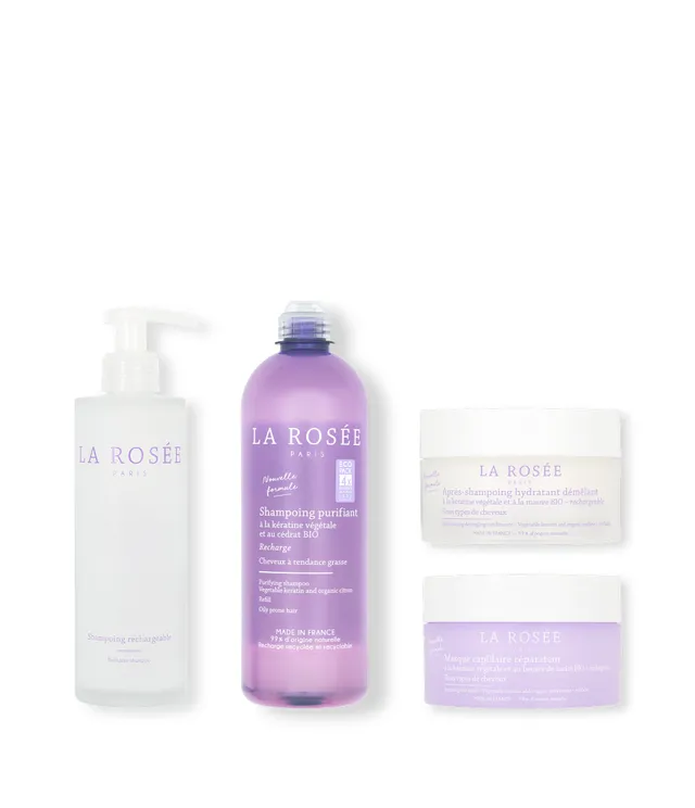la-ros-e-routine-cheveux-tendance-grasse-shampooing-et-soin image 1