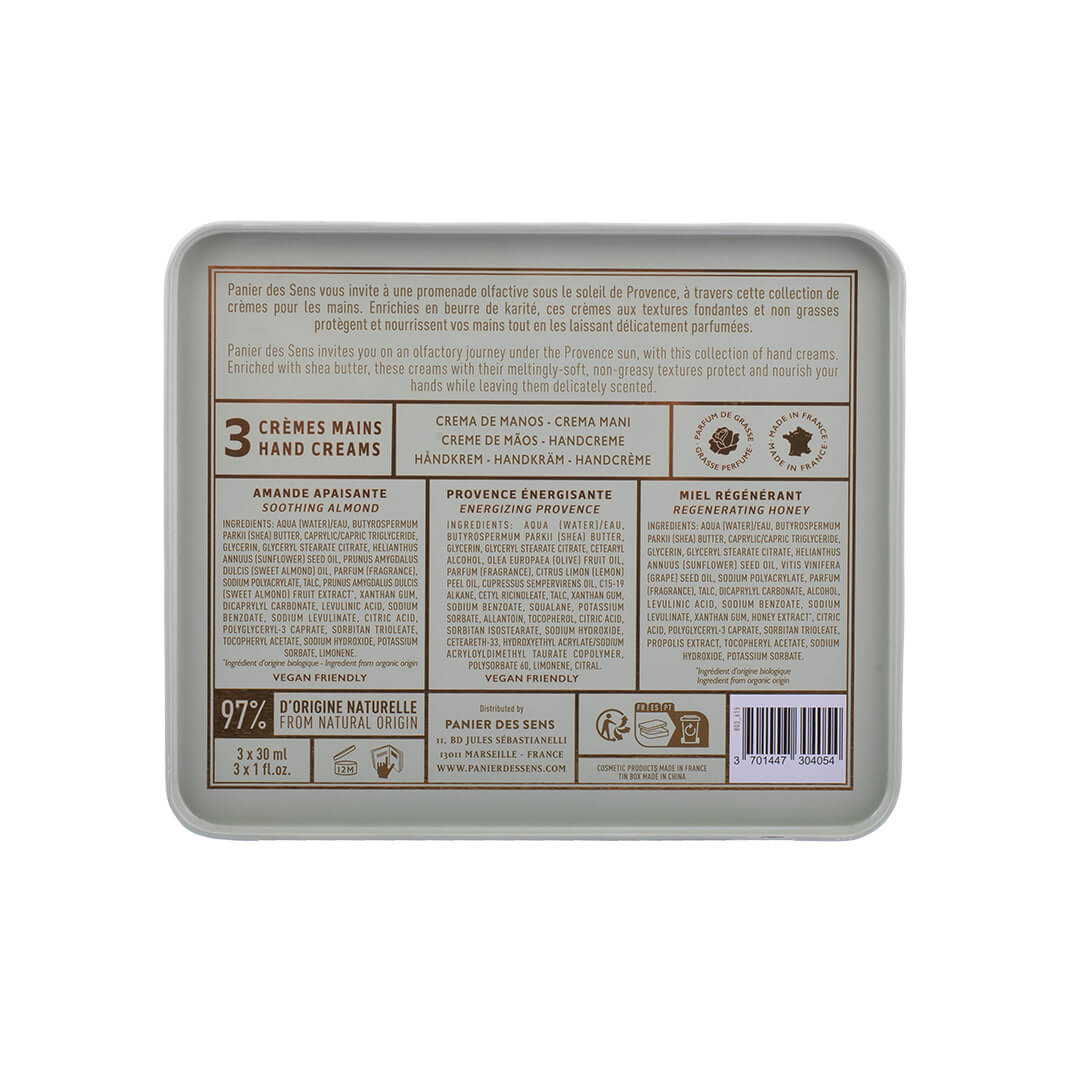 panier-des-sens-coffret-cr-mes-mains-3x30ml-miel-amande-provence image 3