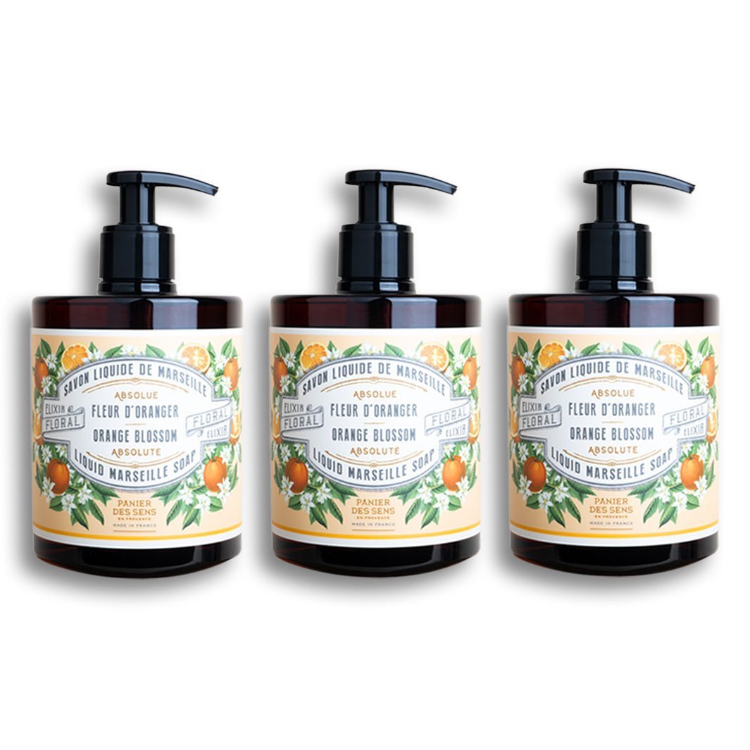 panier-des-sens-pack-3-savons-de-marseille-liquides-fleur-d-oranger-3-x-500ml image 1
