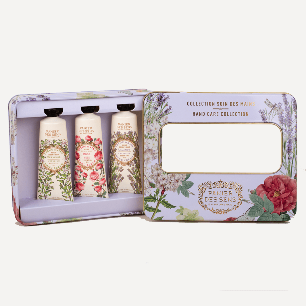 panier-des-sens-coffret-3-cr-mes-mains-huiles-essentielles-lavande-rose-verveine image 2