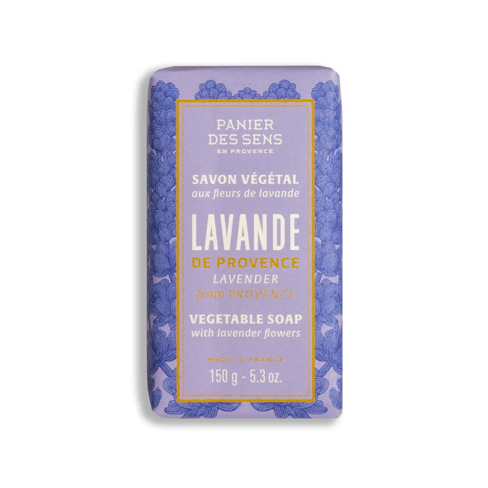 panier-des-sens-savon-solide-naturel-lavande-iconique-150g image 1