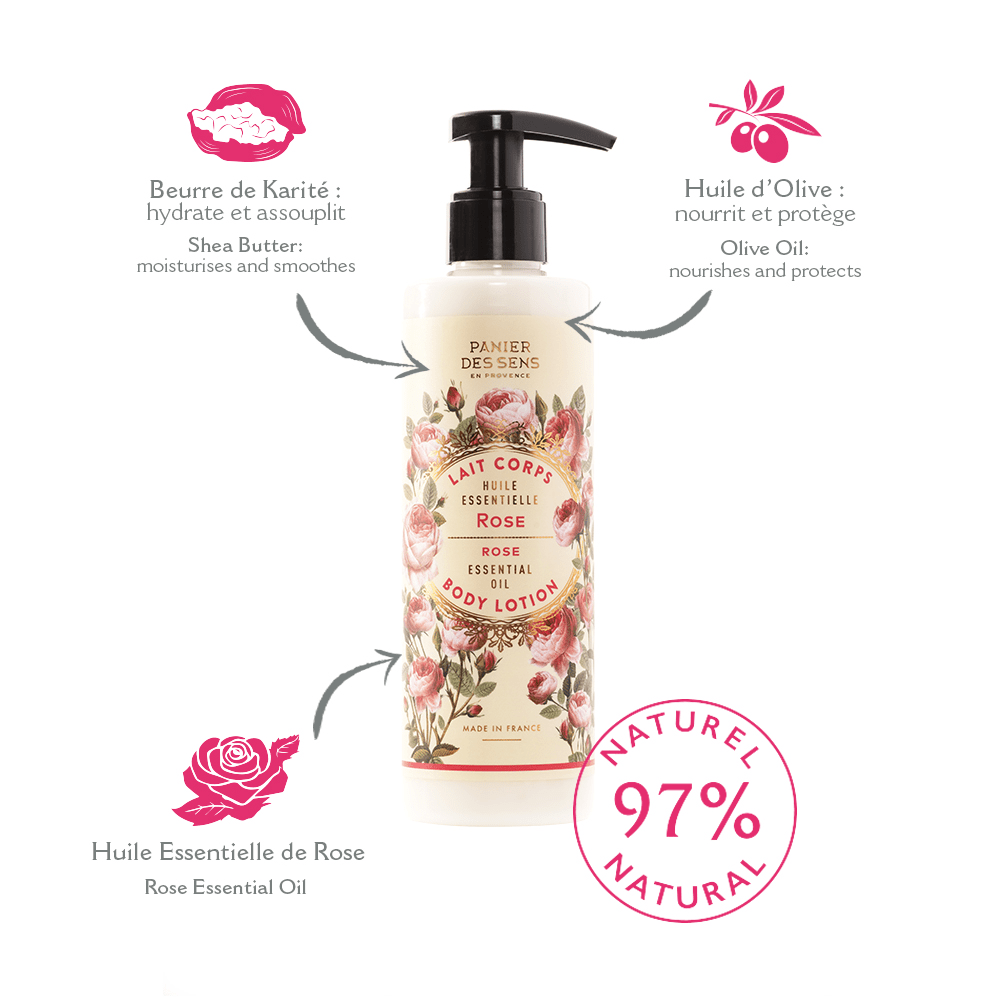 panier-des-sens-lait-pour-le-corps-rose-envo-tante-250ml image 2