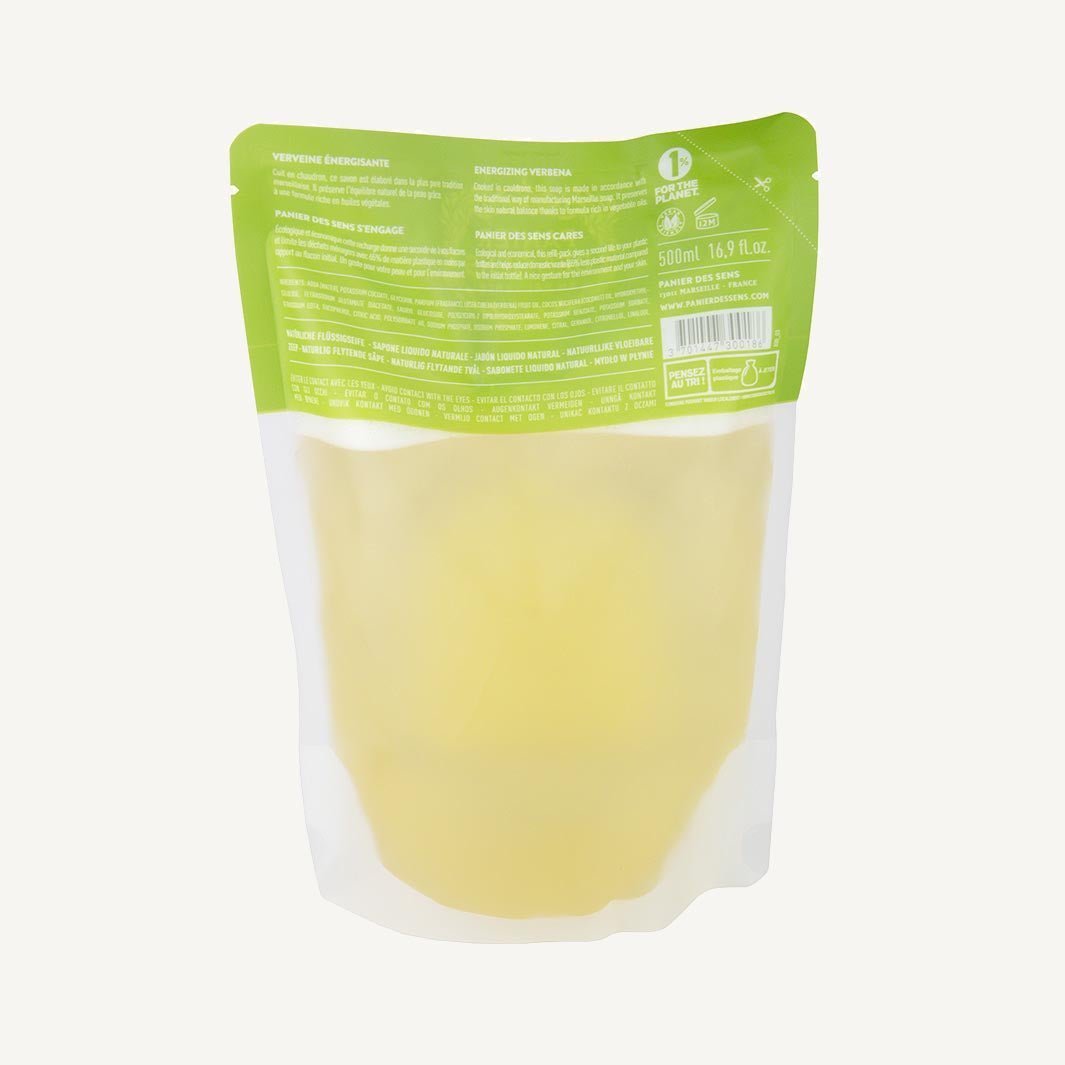 panier-des-sens-pack-6-recharges-savon-liquide-de-marseille-verveine-6x500ml image 3