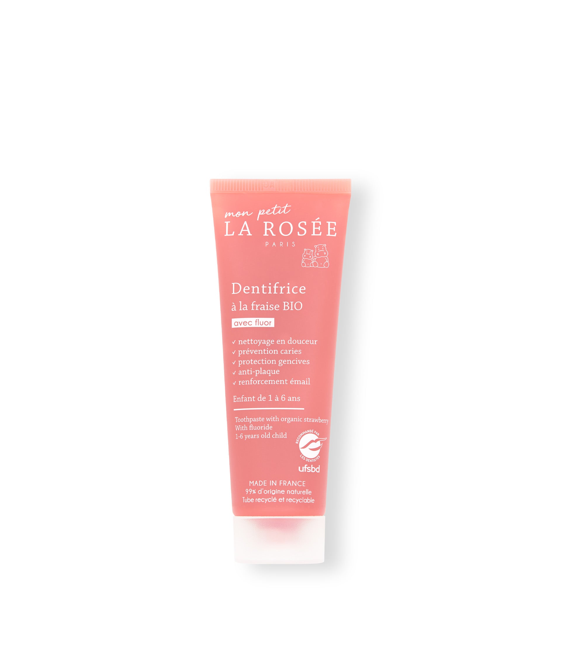 la-ros-e-mon-petit-dentifrice-enfant-et-b-b-fraise-bio-d-s-1-an image 1
