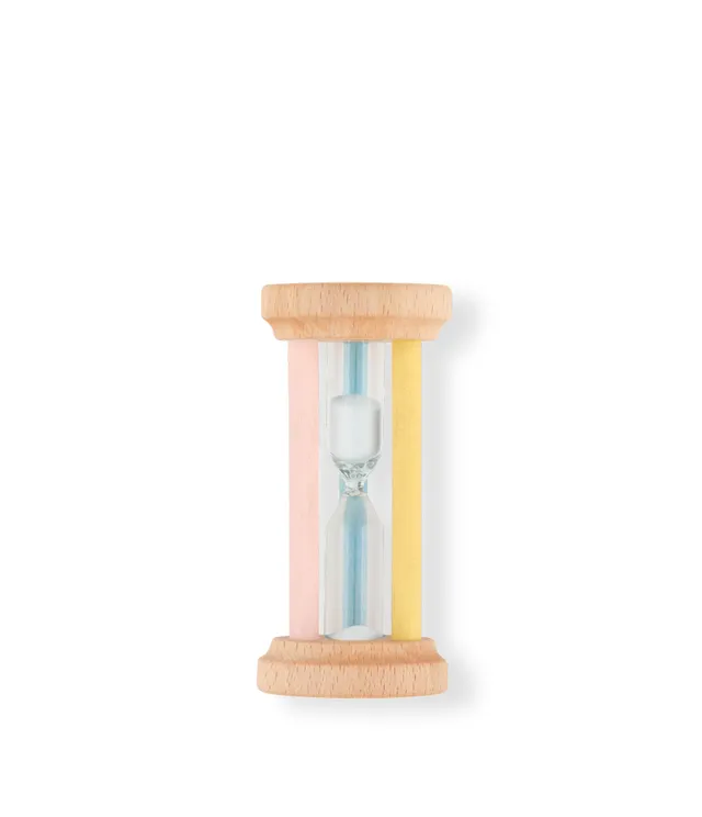 la-ros-e-sablier-brossage-des-dents-3-min-en-bois image 1