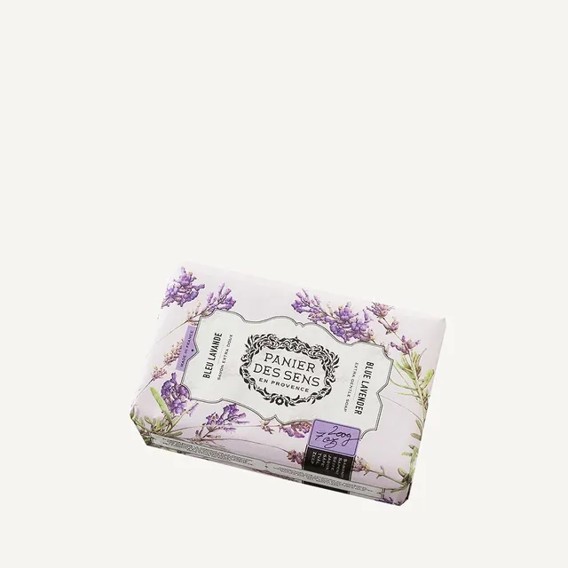 panier-des-sens-savon-solide-extra-doux-bleu-lavande-200g image 1