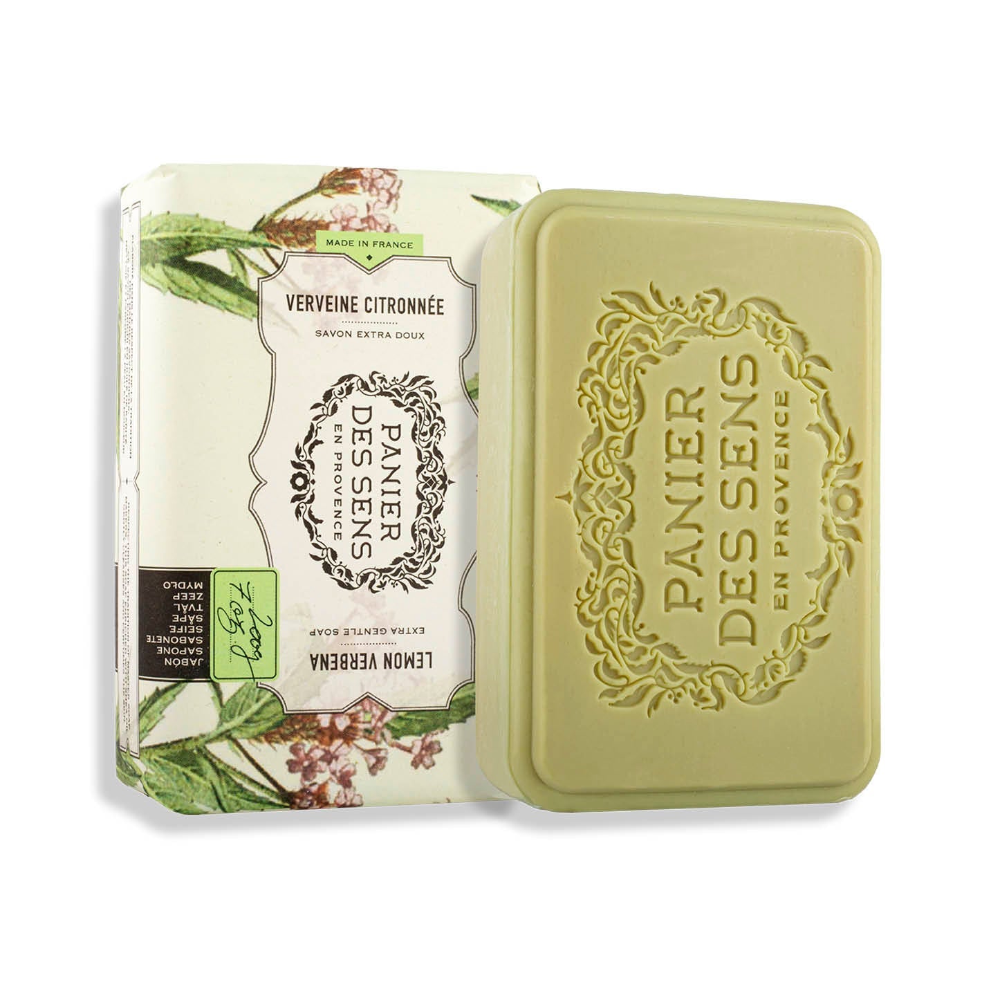 panier-des-sens-savon-solide-extra-doux-verveine-citronn-e-200g image 1