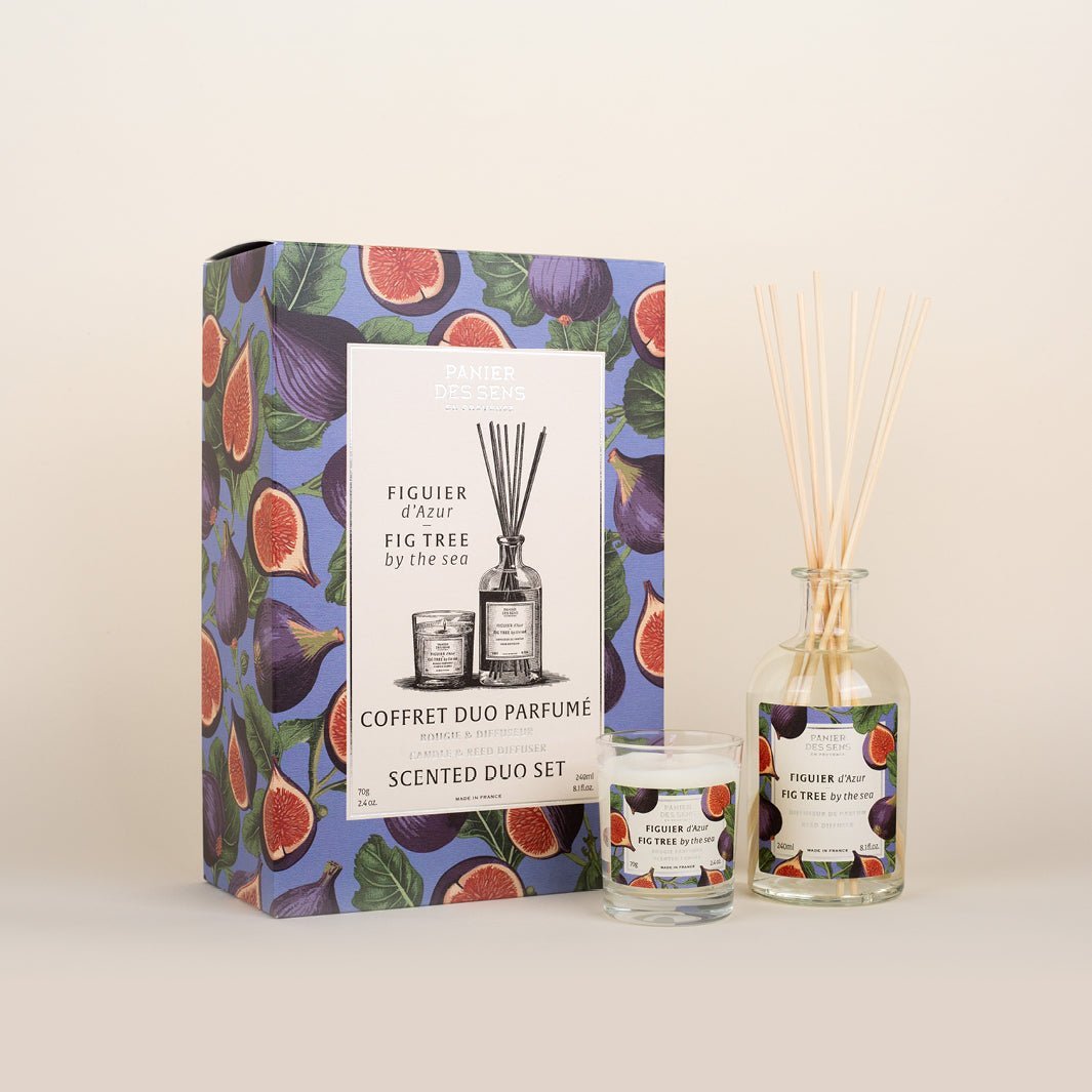 panier-des-sens-figuier-d-azur-coffret-bougie-70g-diffuseur-240ml image 2