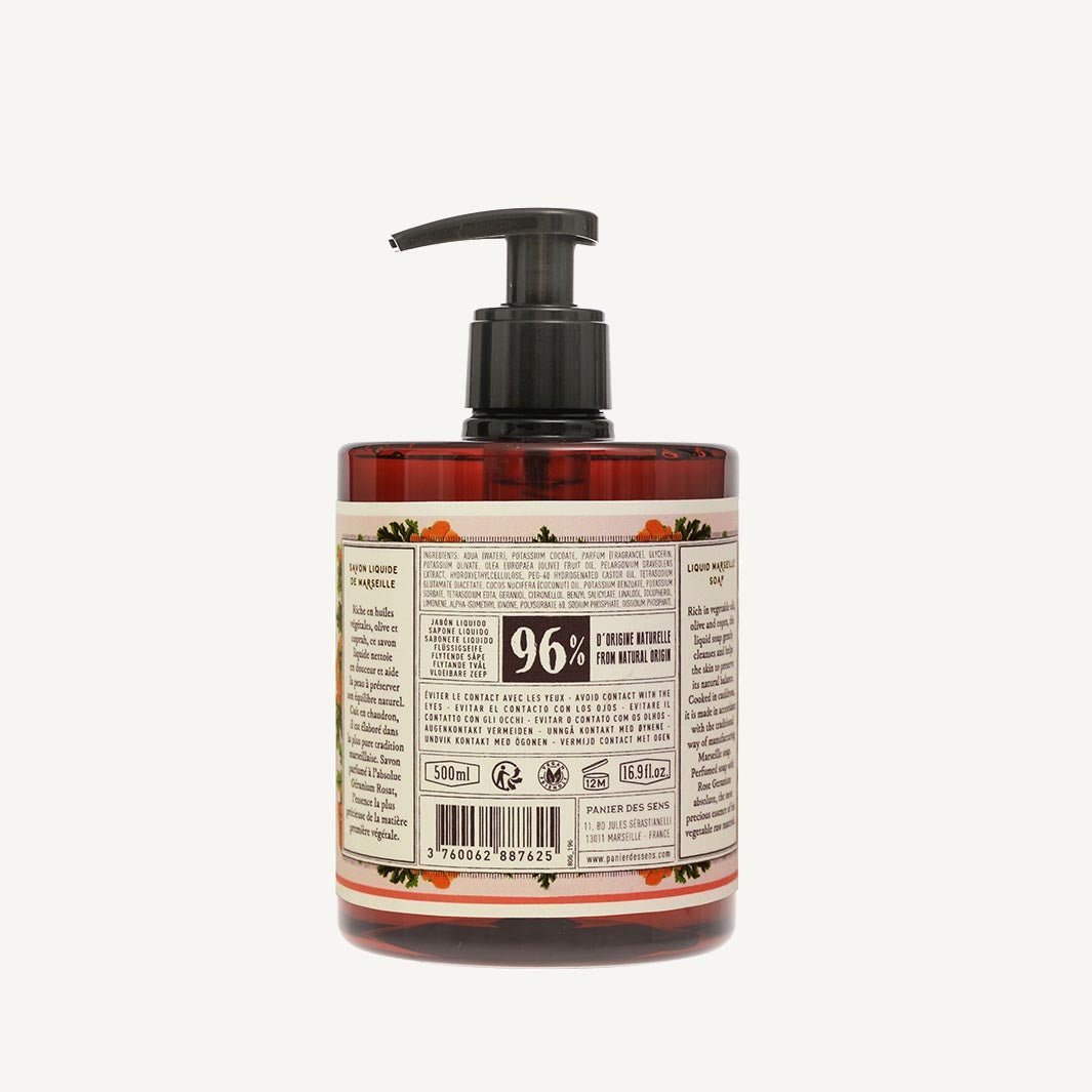 panier-des-sens-savon-de-marseille-liquide-g-ranium-rosat-500ml image 3