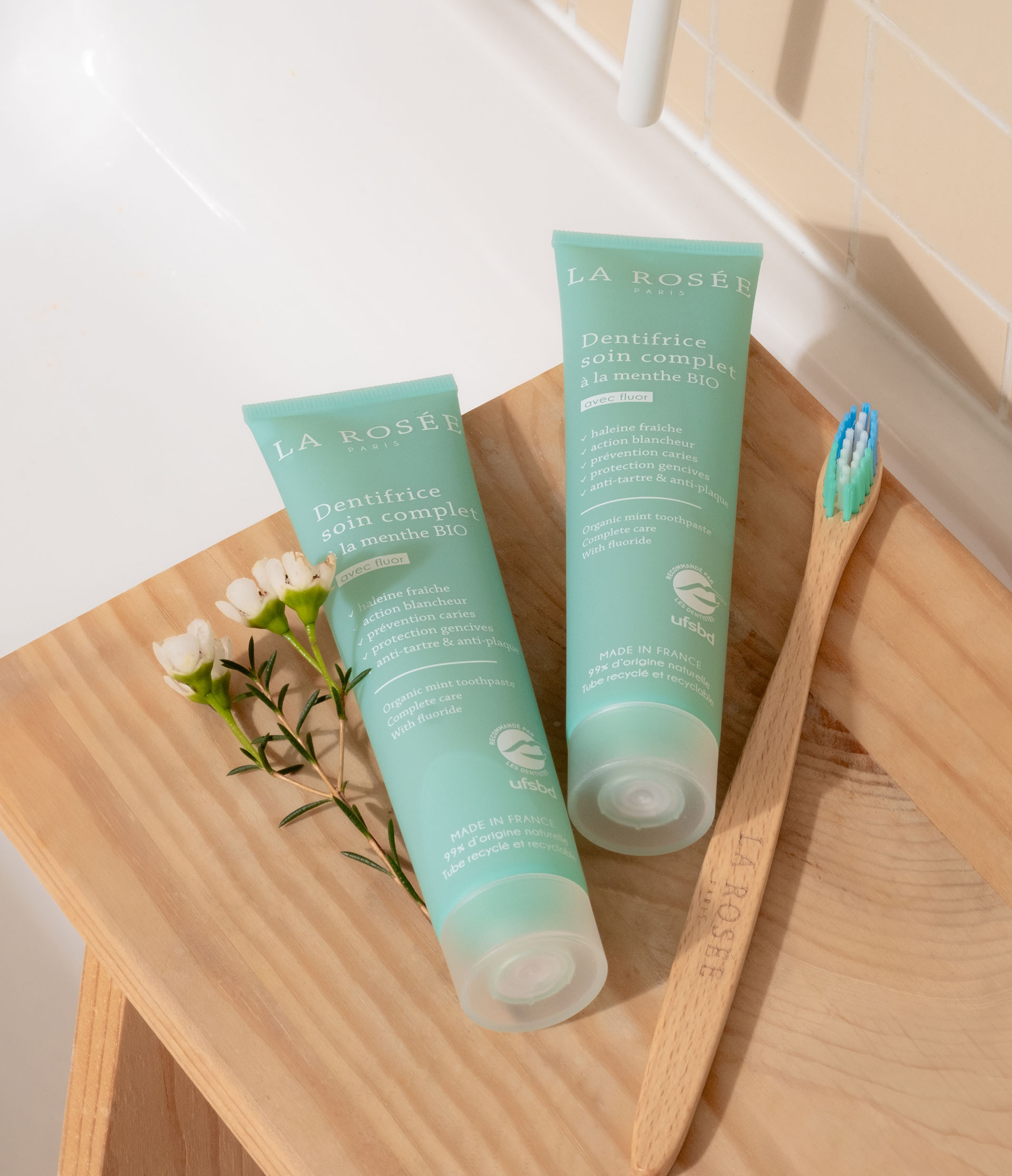 la-ros-e-duo-de-dentifrices-menthe-bio-brosse-dents image 3