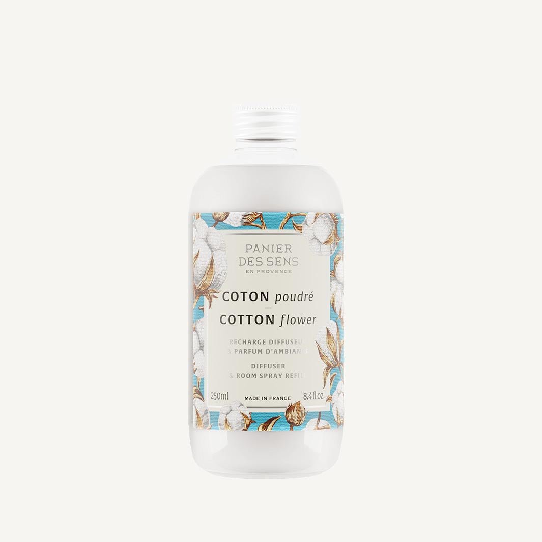 panier-des-sens-recharge-diffuseur-coton-poudr-250ml image 1
