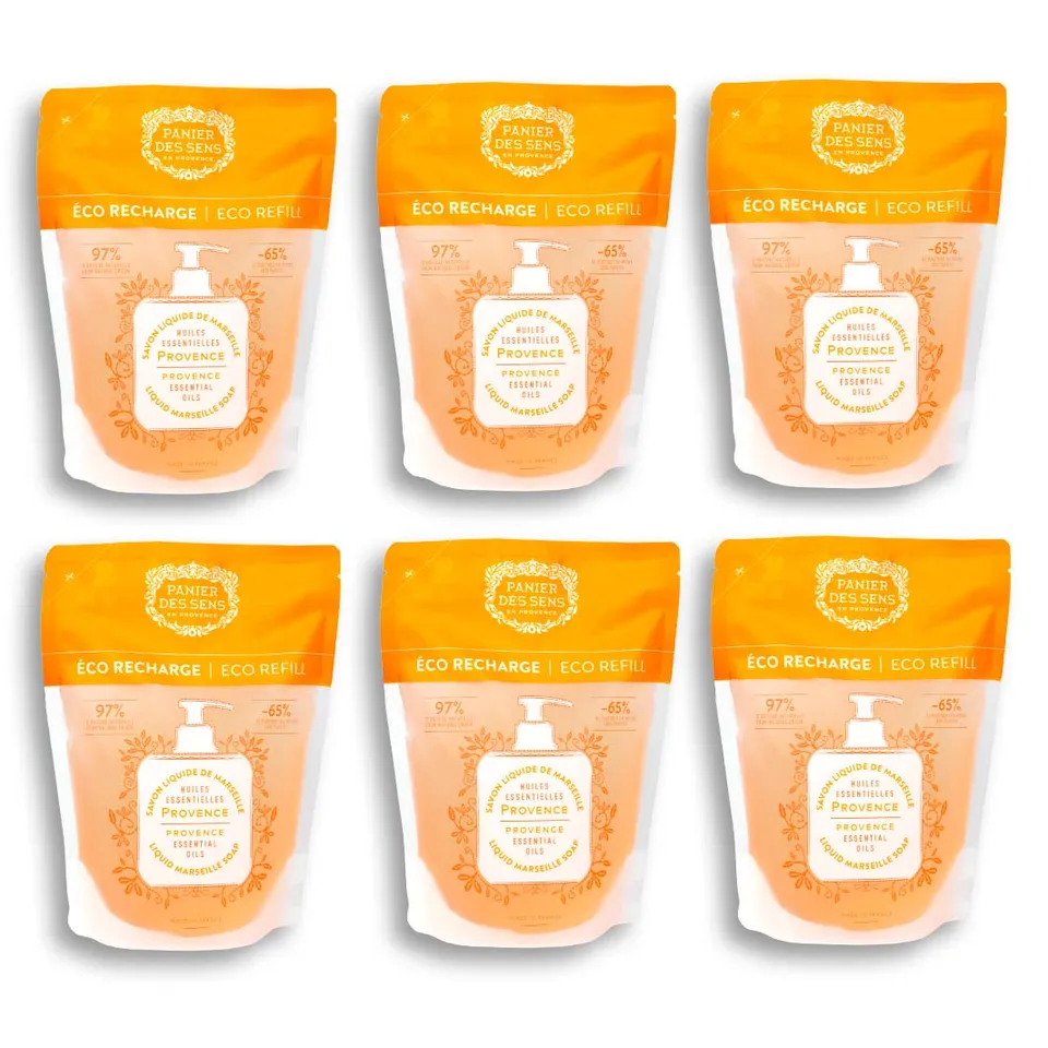 panier-des-sens-pack-6-recharges-savon-liquide-marseille-provence-nergisante-6x5 image 1