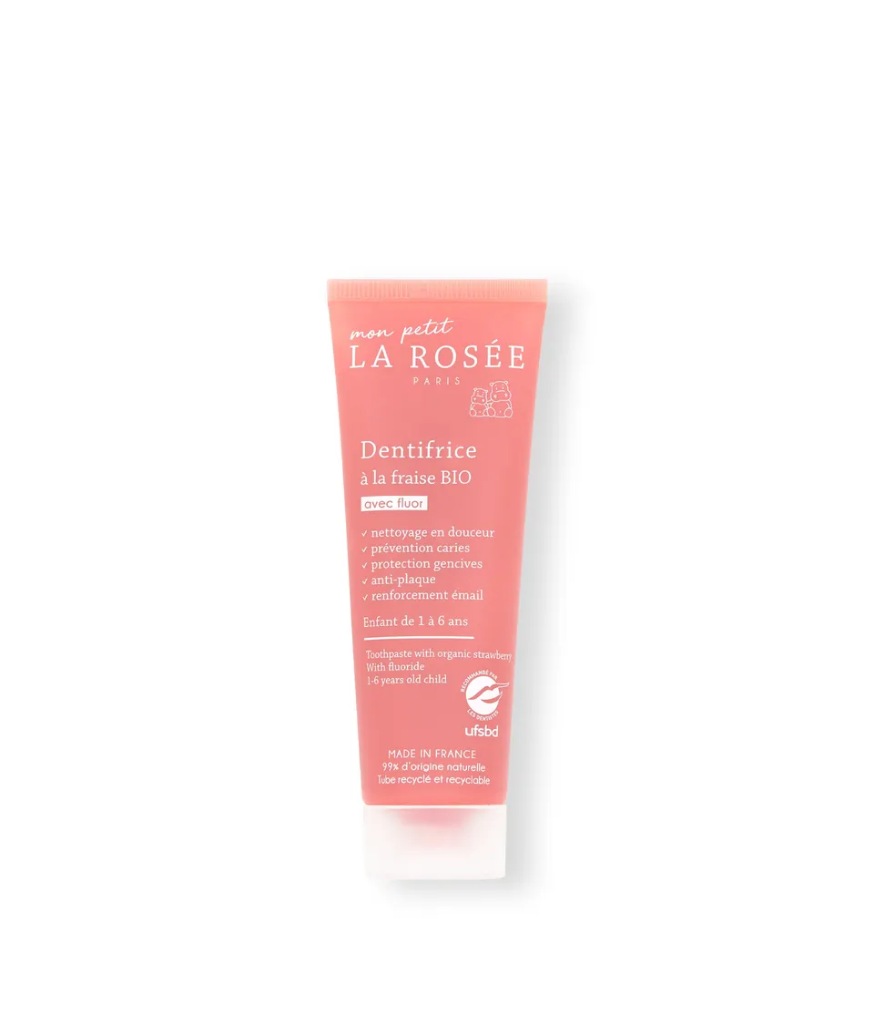 la-ros-e-mon-petit-dentifrice-enfant-et-b-b-fraise-bio-d-s-1-an image 1