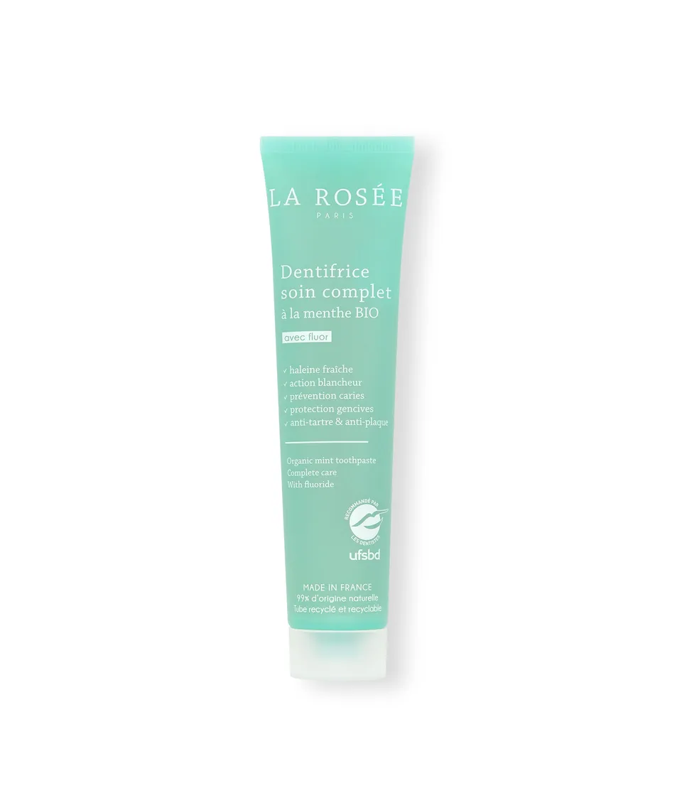 la-ros-e-dentifrice-soin-complet-menthe-bio-1450-ppm-fluor image 1