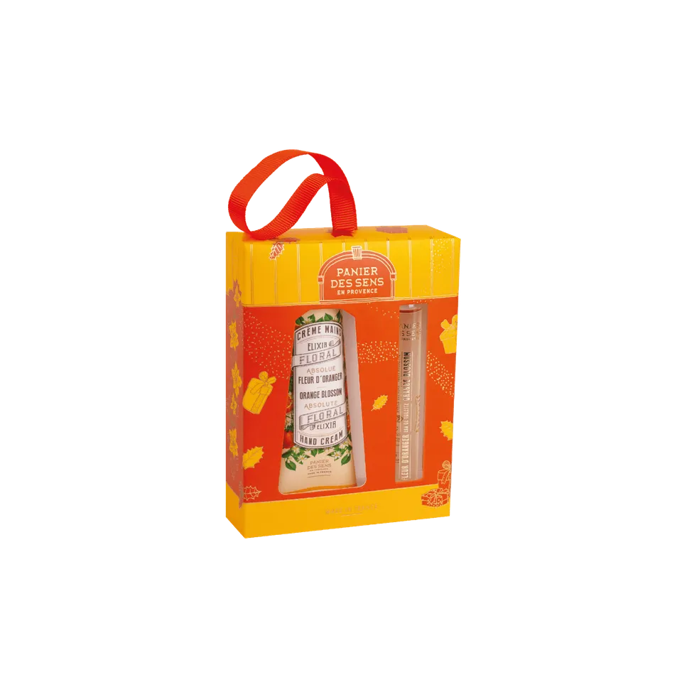 panier-des-sens-coffret-duo-fleur-d-oranger-roll-on-10ml-cr-me-mains-30ml image 1