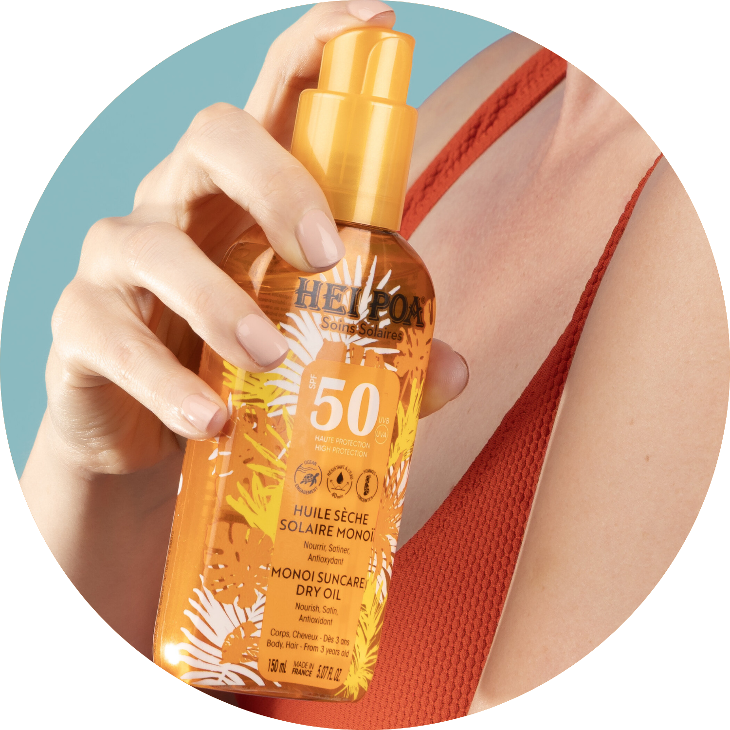 hei-poa-huile-s-che-solaire-mono-spf50-corps-et-cheveux-haute-protection image 1