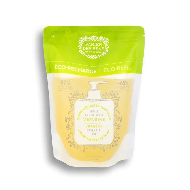 panier-des-sens-recharge-savon-liquide-de-marseille-verveine-500ml image 1