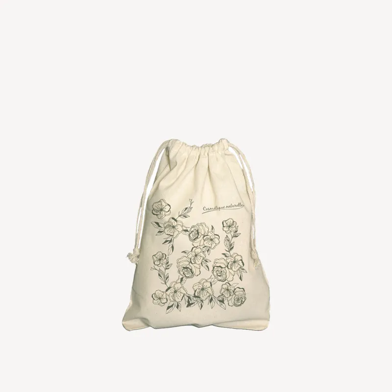 panier-des-sens-pochon-en-coton-r-utilisable-fleuri-cordon image 1
