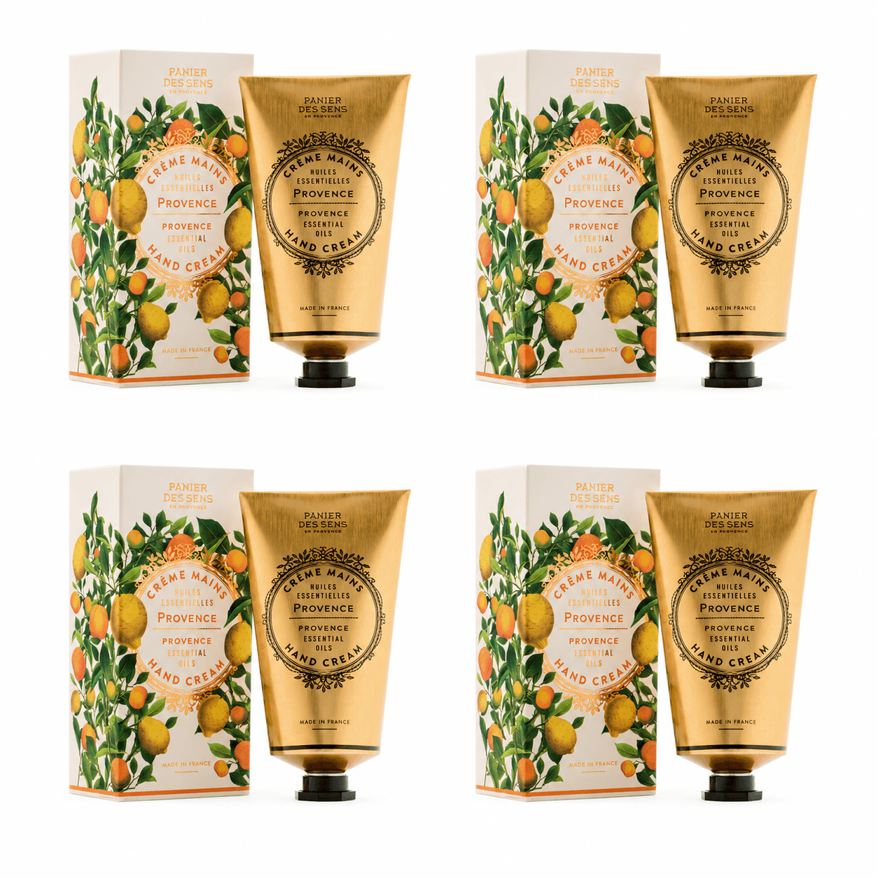 panier-des-sens-lot-de-4-cr-mes-mains-75ml-provence-nergisante image 1