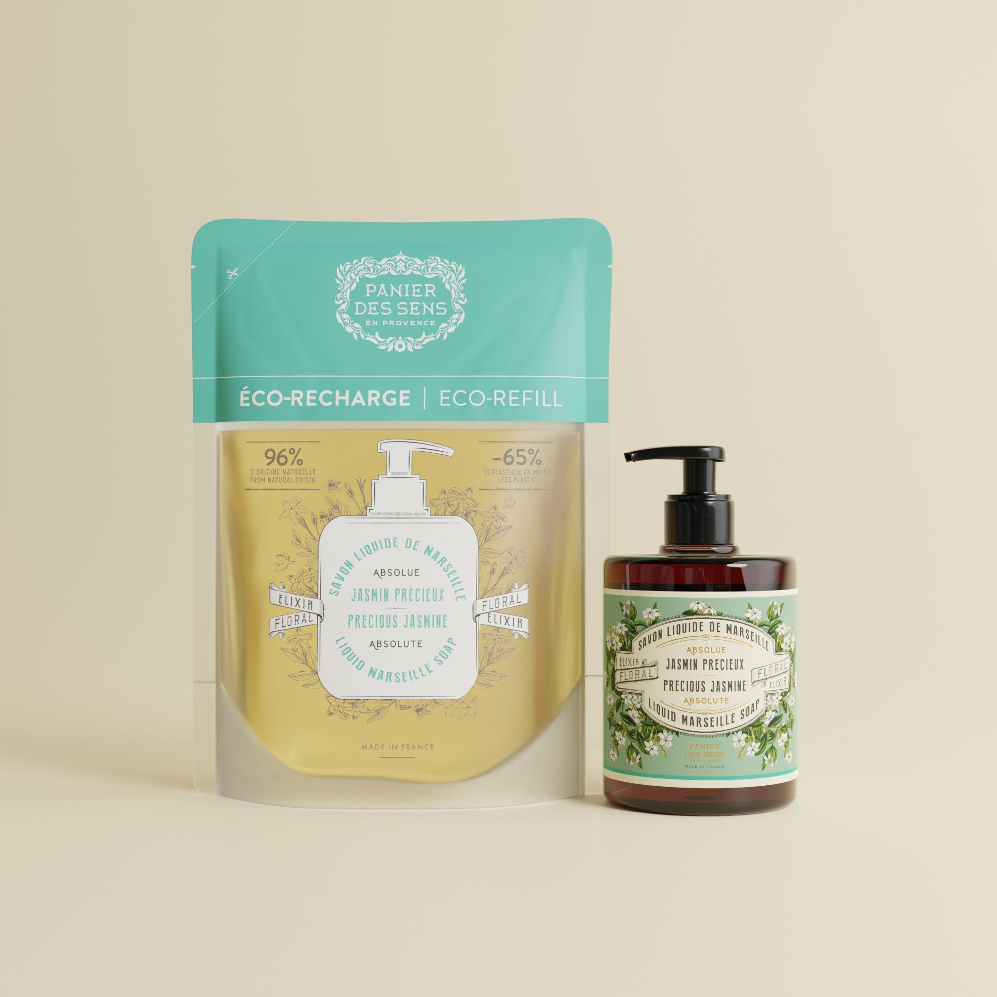 panier-des-sens-recharge-savon-liquide-de-marseille-jasmin-pr-cieux-500ml image 2