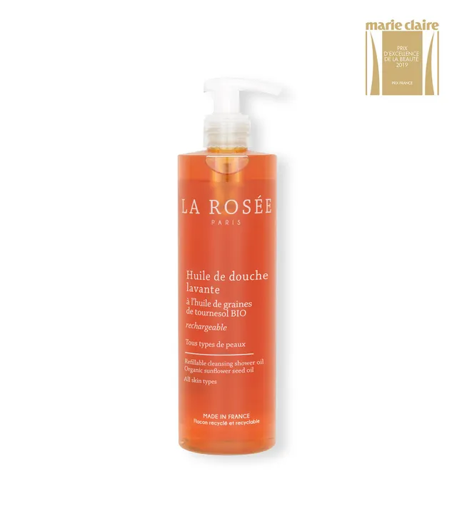 la-ros-e-huile-de-douche-lavante-rechargeable-visage-et-corps image 1
