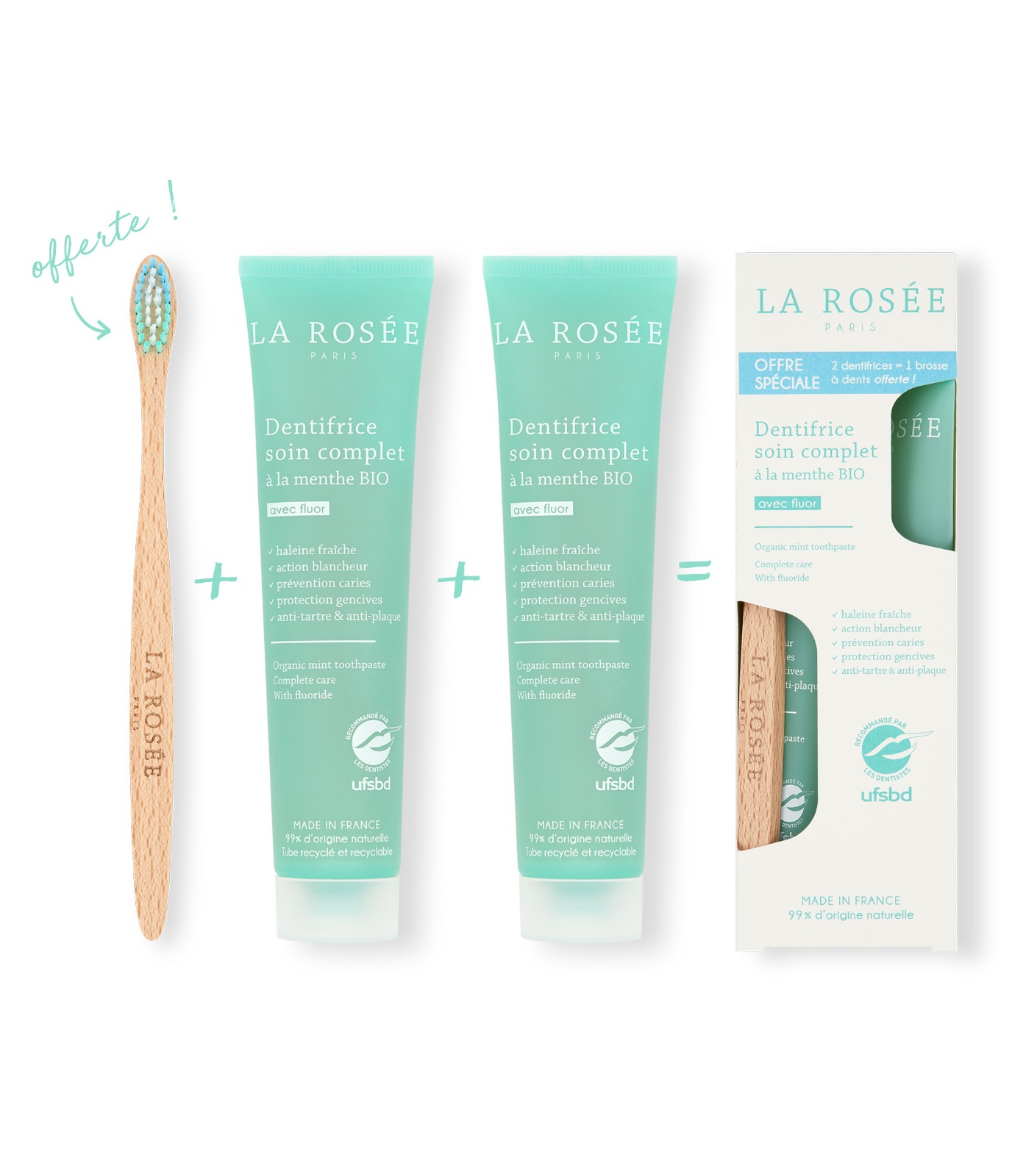 la-ros-e-duo-de-dentifrices-menthe-bio-brosse-dents image 4