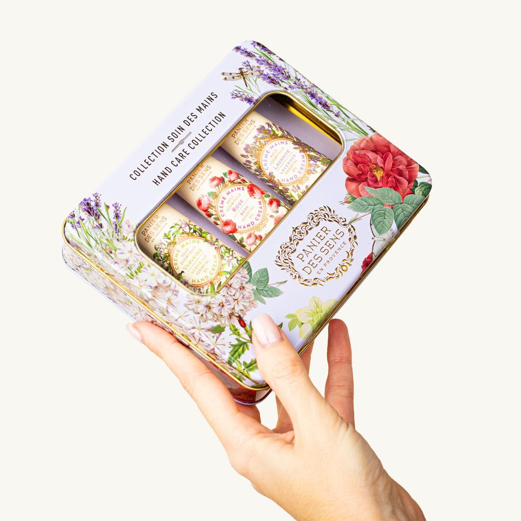panier-des-sens-coffret-3-cr-mes-mains-huiles-essentielles-lavande-rose-verveine image 4