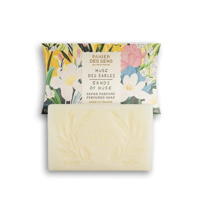 panier-des-sens-savon-parfum-musc-des-sables-150g image 1