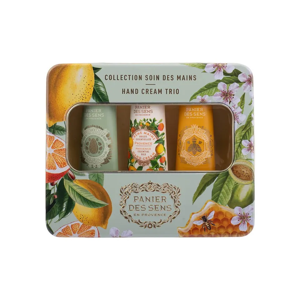 panier-des-sens-coffret-cr-mes-mains-3x30ml-miel-amande-provence image 1