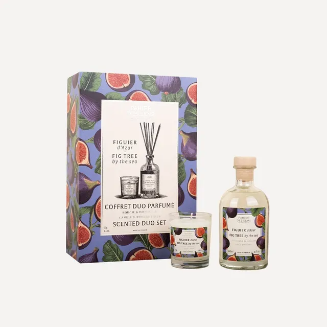 panier-des-sens-figuier-d-azur-coffret-bougie-70g-diffuseur-240ml image 1