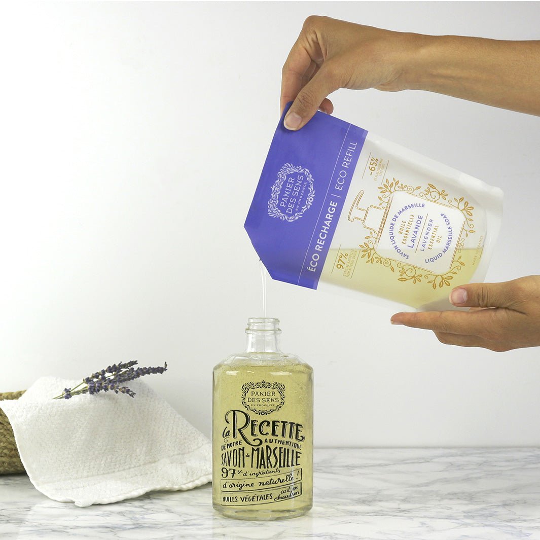 panier-des-sens-recharge-savon-liquide-de-marseille-lavande-500ml image 2