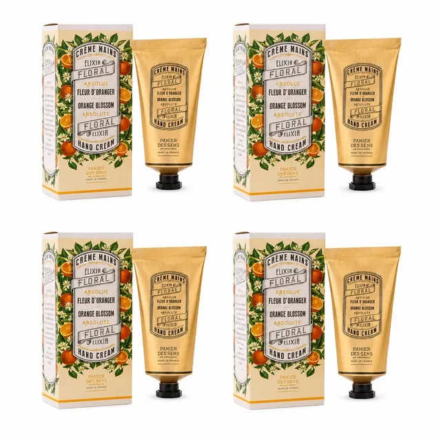 panier-des-sens-lot-de-4-cr-mes-mains-fleur-d-oranger-75ml image 1