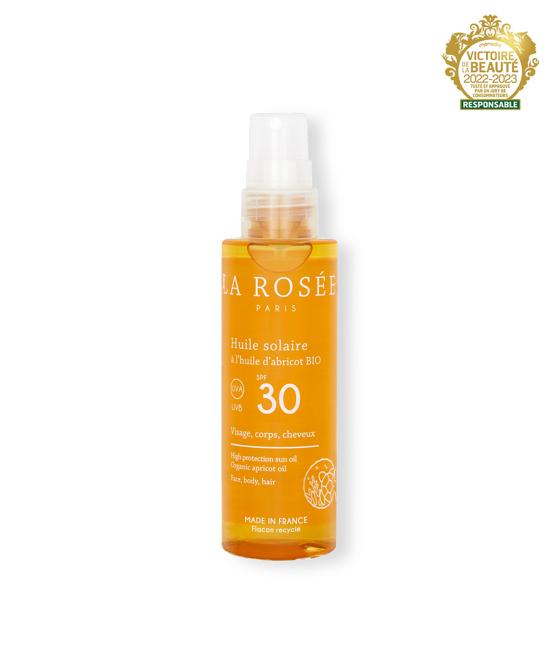 la-ros-e-huile-solaire-spf-30-protection-uva-uvb-satin-e image 1