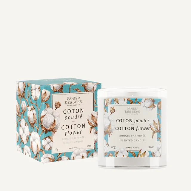panier-des-sens-bougie-parfum-e-coton-poudr-275g image 1